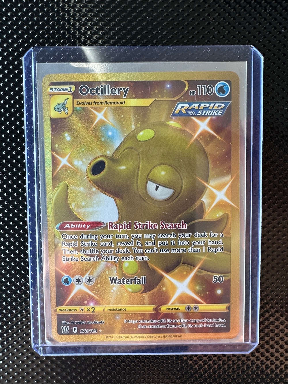 Octillery Pokémon Rare Holo Card - Gold Foil Rapid Strike PSA 10 POTENTIAL*